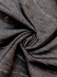 Photo9: M1108W Vintage Japanese women  Dark Gray KOMON dyed / Silk. Line,   (Grade C) (9)