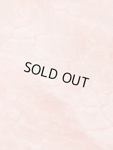 Photo8: M1121A Vintage Japanese women  Grayish Coral HAORI short jacket / Silk. Gradation,   (Grade C) (8)