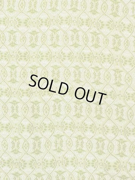 Photo3: M1121D Vintage Japanese women Pale Grayish Green HAORI short jacket / Silk. Flower,   (Grade B) (3)