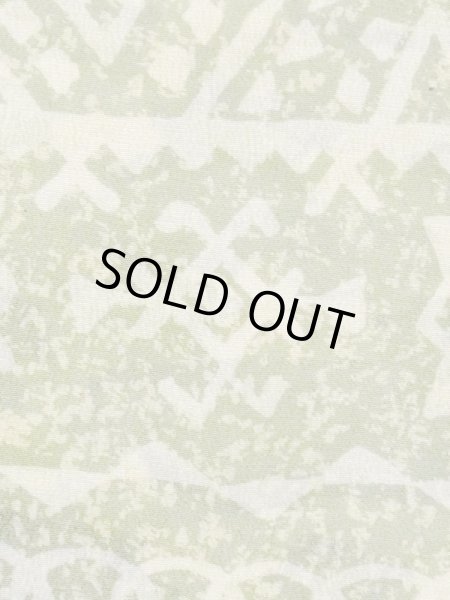 Photo5: M1121F Vintage Japanese women Pale Light Green HAORI short jacket / Silk. Triangle,   (Grade C) (5)