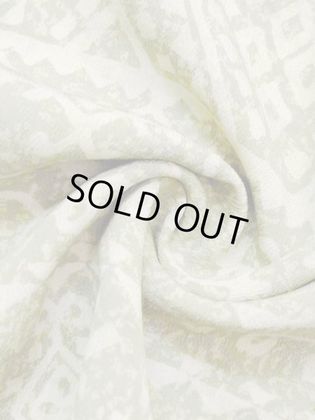 Photo11: M1121F Vintage Japanese women Pale Light Green HAORI short jacket / Silk. Triangle,   (Grade C) (11)