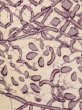 Photo7: M1121I Vintage Japanese women  Grayish Purple HAORI short jacket / Silk. Flower,   (Grade C) (7)
