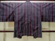 Photo2: Mint M1121J Vintage Japanese women   Indigo Blue HAORI short jacket / Silk. Plaid Checks   (Grade A) (2)