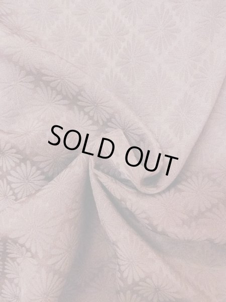 Photo9: M1122B Vintage Japanese women  Grayish Wisteria HAORI short jacket / Silk.    (Grade B) (9)