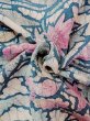 Photo11: M1122C Vintage Japanese women   Multi Color HAORI short jacket / Silk. Peony,   (Grade B) (11)