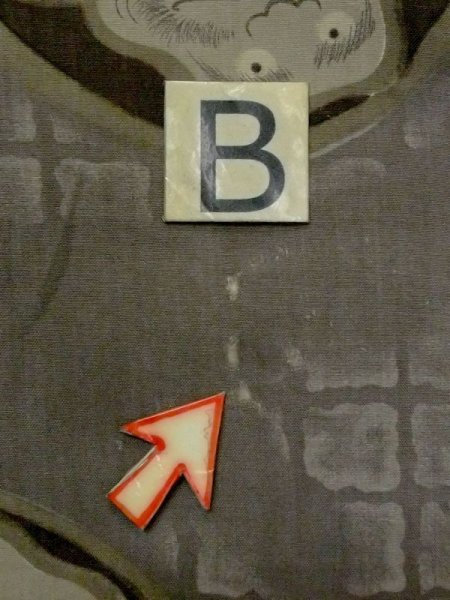 Photo13: M1128A Vintage Japanese  Dark Gray Men's Juban / Silk. Quadrangle "Daruma" design. Aging deterioration. There is an impression from use.  (Grade D) (13)