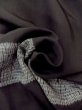 Photo12: M1128B Vintage Japanese   Black JUBAN undergarment / Silk. Treasures, Seven Gods of Fortune design  (Grade B) (12)