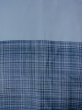 Photo3: M1128E Vintage Japanese  Grayish Light Blue JUBAN undergarment / Silk. Plaid Checks   (Grade B) (3)