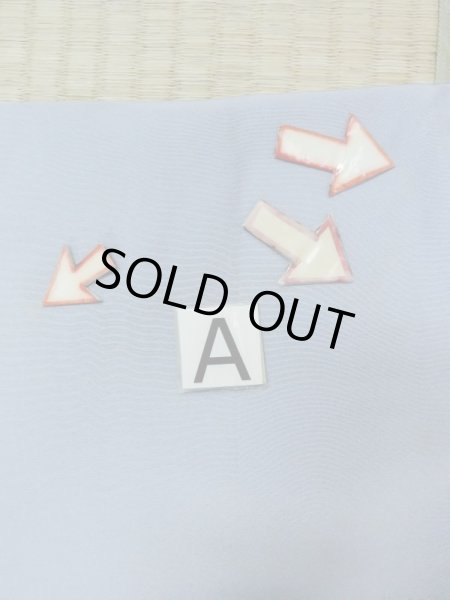 Photo14: M1128E Vintage Japanese  Grayish Light Blue Men's Juban / Silk. Plaid Checks   (Grade B) (14)