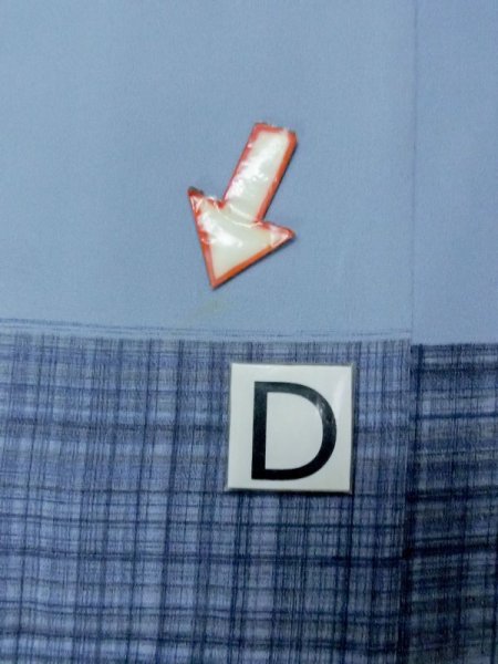 Photo17: M1128E Vintage Japanese  Grayish Light Blue Men's Juban / Silk. Plaid Checks   (Grade B) (17)