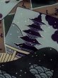 Photo5: M1128F Vintage Japanese   Green Men's Juban / Silk. Temple,   (Grade C) (5)