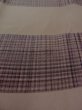 Photo7: M1128G Vintage Japanese   Brown Men's Juban / Silk. Plaid Checks   (Grade A) (7)