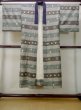 Photo1: M1128L Vintage Japanese   Brown Men's Juban / Synthetic. Wickerworks, Gourd, Japanese chess piece pattern  (Grade C) (1)