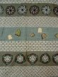 Photo3: M1128L Vintage Japanese   Brown Men's Juban / Synthetic. Wickerworks, Gourd, Japanese chess piece pattern  (Grade C) (3)
