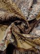 Photo12: M1128N Vintage Japanese   Brown Men's Juban / Cotton. Flower,   (Grade D) (12)