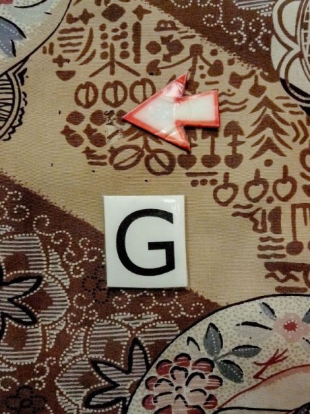 Photo20: M1128N Vintage Japanese   Brown Men's Juban / Cotton. Flower,   (Grade D) (20)