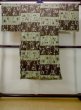 Photo2: M1128O Vintage Japanese  Grayish Brown Men's Juban / Cotton.  Japanese characteres design  (Grade D) (2)
