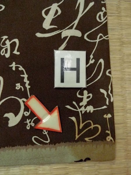Photo21: M1128O Vintage Japanese  Grayish Brown Men's Juban / Cotton.  Japanese characteres design  (Grade D) (21)