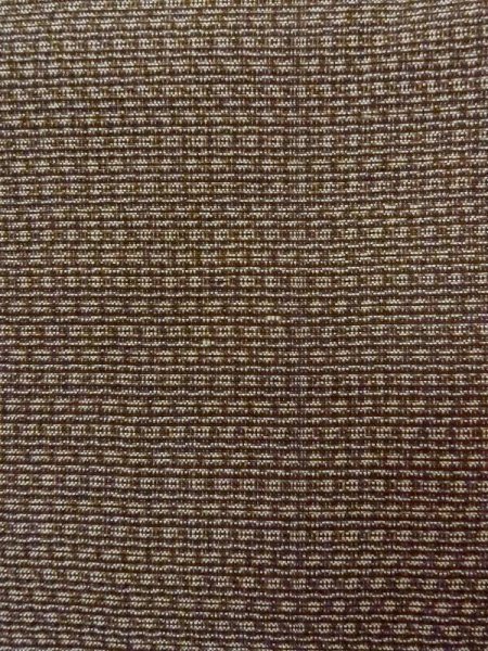 Photo5: M1128Q Vintage Japanese   Brown HAORI short jacket / Silk. Abstract pattern   (Grade C) (5)