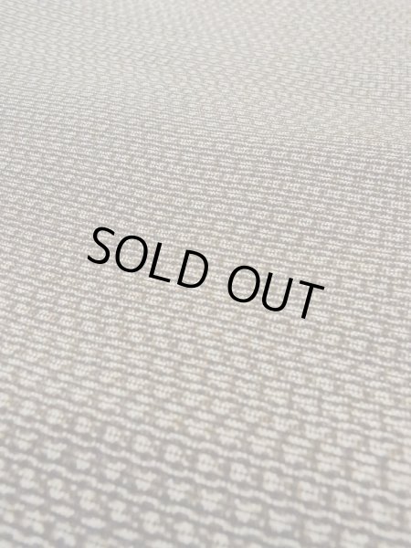 Photo6: M1128Q Vintage Japanese   Brown HAORI short jacket / Silk. Abstract pattern   (Grade C) (6)