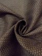 Photo7: M1128Q Vintage Japanese   Brown HAORI short jacket / Silk. Abstract pattern   (Grade C) (7)