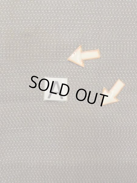 Photo12: M1128Q Vintage Japanese   Brown HAORI short jacket / Silk. Abstract pattern   (Grade C) (12)