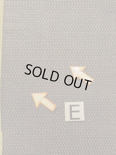 Photo16: M1128Q Vintage Japanese   Brown HAORI short jacket / Silk. Abstract pattern   (Grade C) (16)