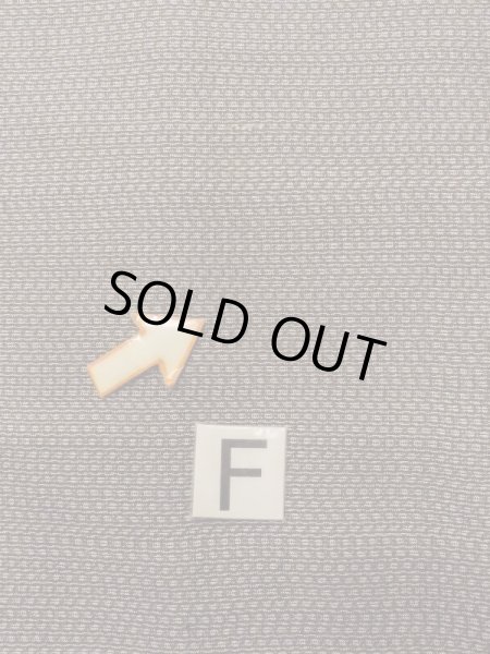 Photo17: M1128Q Vintage Japanese   Brown HAORI short jacket / Silk. Abstract pattern   (Grade C) (17)