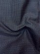 Photo12: M1128R Vintage Japanese  Bluish Gray HAORI short jacket / Silk. Tortoise-shell pattern(Hexagonal pattern)   (Grade B) (12)