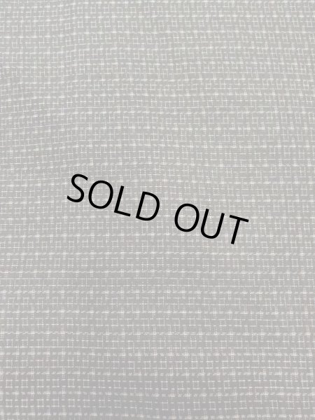 Photo4: M1128T Vintage Japanese  Dark Brown HAORI short jacket / Silk. Quadrangle   (Grade D) (4)