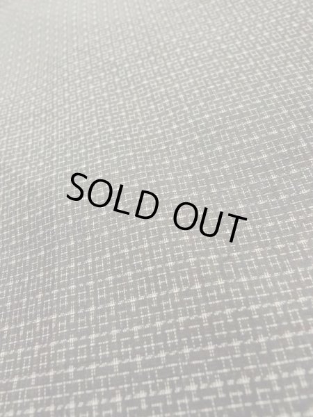 Photo6: M1128T Vintage Japanese  Dark Brown HAORI short jacket / Silk. Quadrangle   (Grade D) (6)