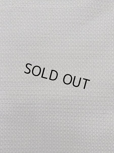 Photo4: M1128V Vintage Japanese  Bluish Gray HAORI short jacket / Silk. Abstract pattern   (Grade C) (4)