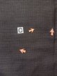 Photo17: M1128V Vintage Japanese  Bluish Gray HAORI short jacket / Silk. Abstract pattern   (Grade C) (17)