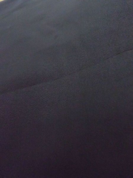 Photo6: M1128Z Vintage Japanese   Black HAORI short jacket / Silk.    (Grade B) (6)