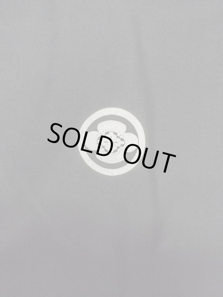 Photo4: M1129B Vintage Japanese   Black HAORI short jacket / Silk.    (Grade D) (4)