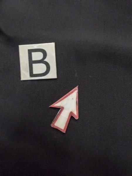 Photo16: M1129B Vintage Japanese   Black HAORI short jacket / Silk.    (Grade D) (16)