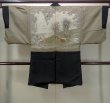 Photo3: Mint M1129C Vintage Japanese   Black HAORI short jacket / Silk.  Lining: satin  (Grade A) (3)