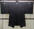 Photo2: Mint M1129D Vintage Japanese   Black HAORI short jacket / Silk.    (Grade A) (2)