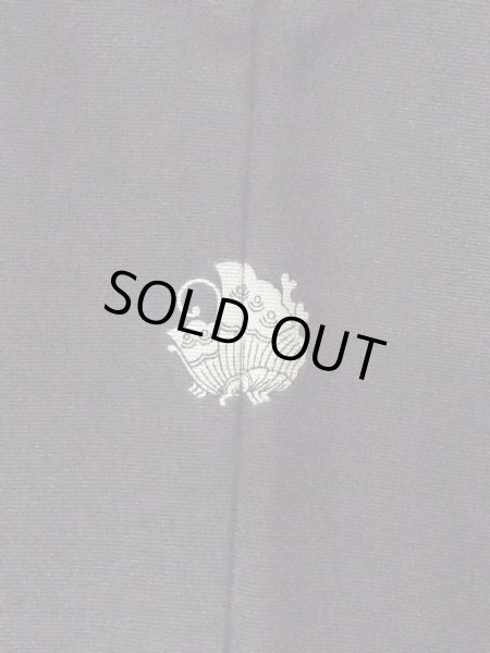 Photo4: Mint M1207B Vintage Japanese women   Black TOMESODE formal / Silk. Peony,   (Grade A) (4)