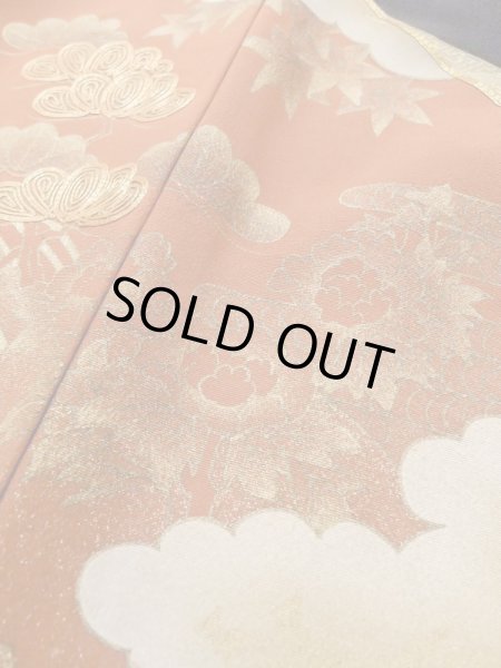 Photo15: Mint M1207B Vintage Japanese women   Black TOMESODE formal / Silk. Peony,   (Grade A) (15)