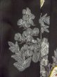 Photo11: M1207E Used Japanese women   Black TOMESODE formal / Silk. Chrysanthemum,   (Grade B) (11)