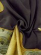 Photo19: M1207F Vintage Japanese women   Black TOMESODE formal / Silk. Wave,   (Grade B) (19)