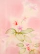 Photo9: M1207G Vintage Japanese women  Shiny Pink HOUMONGI formal / Silk. Leaf,   (Grade C) (9)