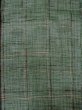 Photo3: Mint M1207H Vintage Japanese women  Dark Green KOMON dyed / Silk. Plaid Checks   (Grade A) (3)