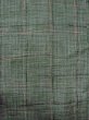 Photo4: Mint M1207H Vintage Japanese women  Dark Green KOMON dyed / Silk. Plaid Checks   (Grade A) (4)