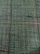 Photo6: Mint M1207H Vintage Japanese women  Dark Green KOMON dyed / Silk. Plaid Checks   (Grade A) (6)