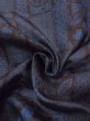 Photo11: Mint M1207M Vintage Japanese women   Indigo Blue MURAYAMAOSHIMA-TSUMUGI / Silk. Flower,   (Grade A+) (11)