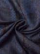 Photo12: Mint M1207M Vintage Japanese women   Indigo Blue MURAYAMAOSHIMA-TSUMUGI / Silk. Flower,   (Grade A+) (12)