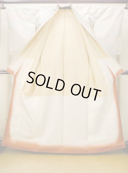 Photo2: Mint M1207O Used Japanese women  Pale Multi Color TOKAMACHI-TSUMUGI / Silk. Flower,   (Grade A) (2)