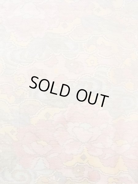 Photo4: Mint M1207O Used Japanese women  Pale Multi Color TOKAMACHI-TSUMUGI / Silk. Flower,   (Grade A) (4)